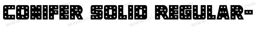 Conifer Solid Regular字体转换